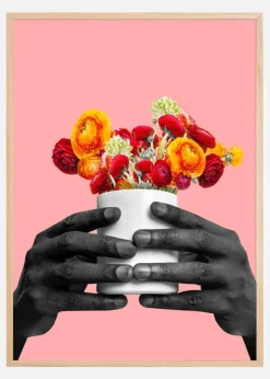 A cup of flowers Plakat (21x29.7 cm (A4))