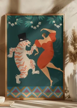 A Date With a Wild Cat Plakat (21x29.7 cm (A4))