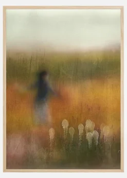 A Girl And Bear Grass Plakat (21x29.7 cm (A4))