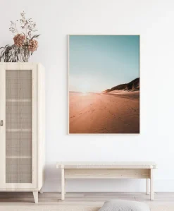 A Walk By The Beach Plakat (21x29.7 cm (A4))