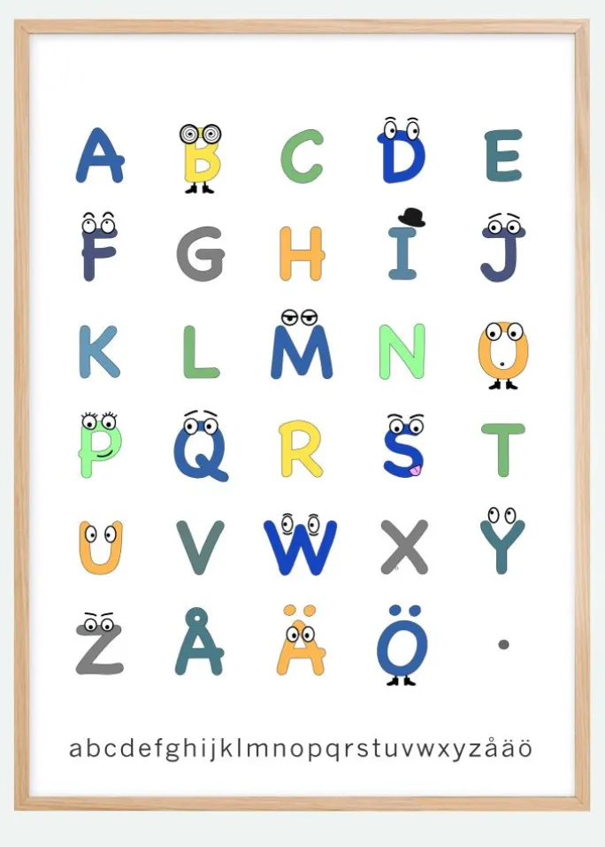 ABC color Plakat (21x29.7 cm (A4))
