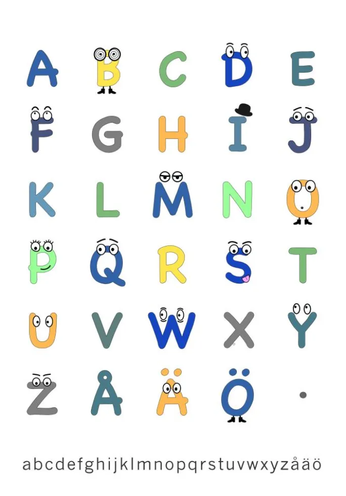 ABC color Plakat (21x29.7 cm (A4))