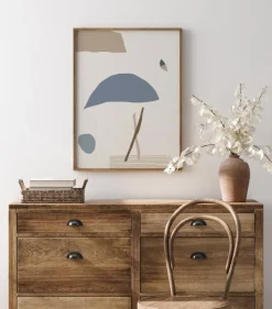 Abstract Art - Blue Plakat (21x29.7 cm (A4))