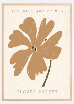 Abstract Art Flower Plakat (21x29.7 cm (A4))