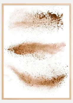 Abstract Art Golden Lines Plakat (21x29.7 cm (A4))