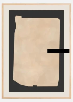 Abstract Beige Painting Plakat (21x29.7 cm (A4))