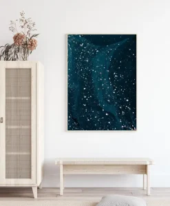 Abstract Blue Plakat (21x29.7 cm (A4))