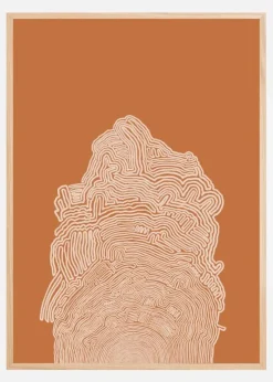 Abstract Brown Plakat (21x29.7 cm (A4))