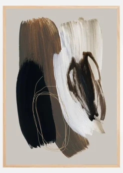 Abstract Brush Strokes 108X Plakat (21x29.7 cm (A4))