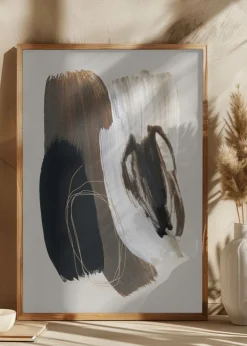 Abstract Brush Strokes 108X Plakat (21x29.7 cm (A4))