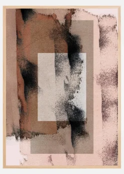 Abstract Brush Strokes 17y Plakat (21x29.7 cm (A4))