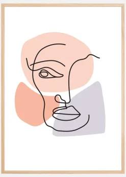 Abstract Face Multi Plakat (21x29.7 cm (A4))