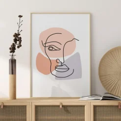 Abstract Face Multi Plakat (21x29.7 cm (A4))