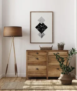 Abstract Geometry V Plakat (21x29.7 cm (A4))