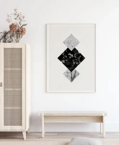 Abstract Geometry V Plakat (21x29.7 cm (A4))