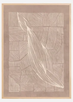 Abstract Irregular Lines Plakat (21x29.7 cm (A4))