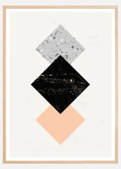 Abstract Squares II Plakat (21x29.7 cm (A4))