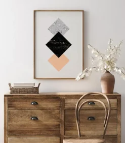 Abstract Squares II Plakat (21x29.7 cm (A4))