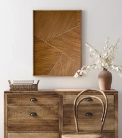 Abstract Wood Plakat (21x29.7 cm (A4))