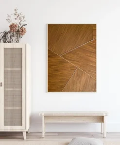 Abstract Wood Plakat (21x29.7 cm (A4))