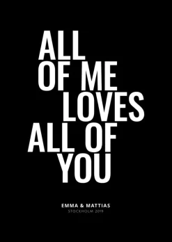 All of me - Black (21x29,7 cm (A4))