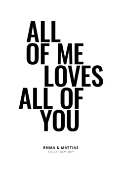All of me - White (21x29,7 cm (A4))