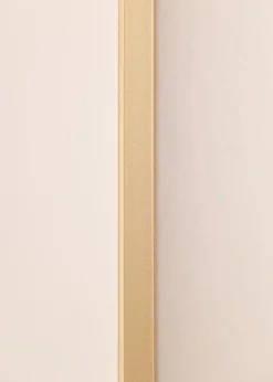 Aluminiumramme Messing 70x100 cm - Passepartout Hvid 59,4x84 cm