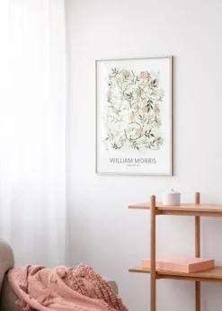 Aluminiumsramme Messing 70x100 cm - Passepartout Hvid 62x85 cm