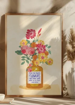 Always flowers Plakat (21x29.7 cm (A4))