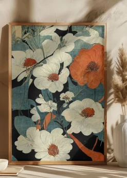 Asian Flowers Plakat (21x29.7 cm (A4))