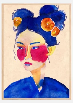 Asian Girl Plakat (21x29.7 cm (A4))