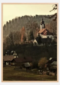 Autum Village Plakat (21x29.7 cm (A4))