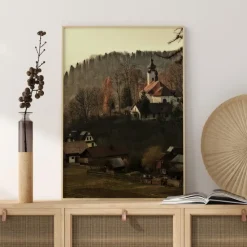 Autum Village Plakat (21x29.7 cm (A4))