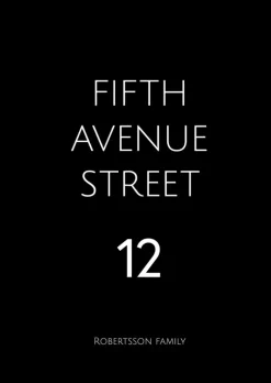 Avenue - Black (21x29,7 cm (A4))