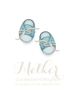 Babysko - Blå (21x29,7 cm (A4))