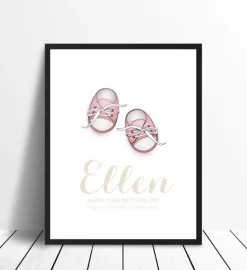 Babysko - Lyserøde (21x29,7 cm (A4))