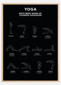 Back Bend - Warm Up - Black Plakat (21x29.7 cm (A4))