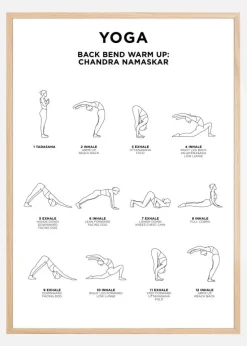 Back Bend - Warm Up - White Plakat (21x29.7 cm (A4))