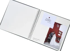 Base Line Canvas Wire-O Beige 30x30 cm (50 Hvide sider / 25 Ark)