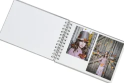 Base Line Canvas Wire-O Beige 23x17 cm (40 Hvide sider / 20 Ark)