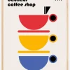 Bauhaus Coffee Minimalist Plakat (21x29.7 cm (A4))