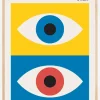 Bauhaus Eyes Abstract Plakat (21x29.7 cm (A4))