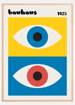 Bauhaus Eyes Abstract Plakat (21x29.7 cm (A4))