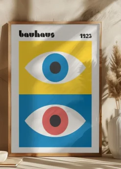 Bauhaus Eyes Abstract Plakat (21x29.7 cm (A4))