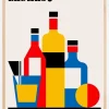 Bauhaus Wine Print Plakat (21x29.7 cm (A4))