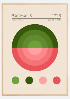 Bauhaus Yesil Daire Plakat (21x29.7 cm (A4))