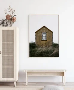 Beach Hut Plakat (21x29.7 cm (A4))
