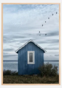 Beach hut Plakat (21x29.7 cm (A4))