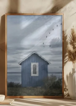 Beach hut Plakat (21x29.7 cm (A4))