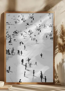 Beach Silhouettes Plakat (21x29.7 cm (A4))